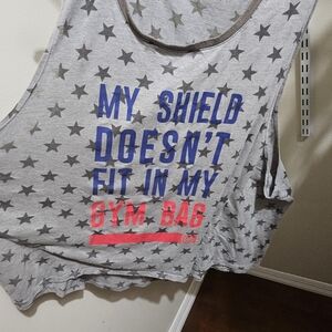 Marvel Gray Star Pattern Tank Top